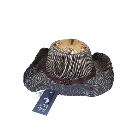 Peter Grimm True Character Western Cowboy Hat Black James O/S NWT - Picture 3 of 10